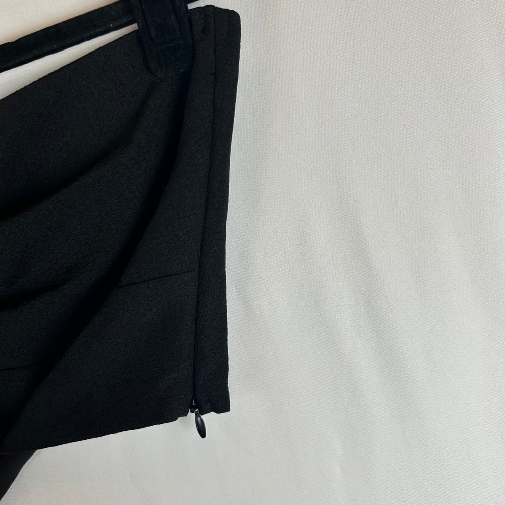 LE LIS COLLECTION Black Ruched‎ Drawstring Bandeau Tube Crop Top S - Picture 6 of 8